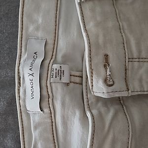 Vintage America cream capris